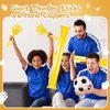 ZCYSRLQIN 24 Pcs Noisemakers Include 12 Hand Clappers 12 Thunder Sticks Cheer Noise Makers for Sporting Events Football Games School Team Spirit Items Party Favors Dance（Sunburst Yellow