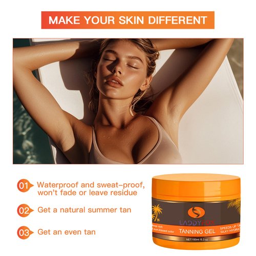 1Pcs Luxury Intensive Tanning Gel,Natural Tanning Accelerator Cream Gel,Tanning Gel for Outdoor Sun, Tanning Gel for Outdoor Sunbath