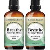 Natural Riches Breathe Essential Oil Blend Breathe Easy with Peppermint Eucalyptus Tea Tree Lemon Cardamom Pine Needle Essential Oils - 2 x 30 ml