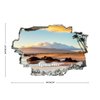 COCOKEN Hawaii Natural View 3D Broken Wall Stickers American Hawaii 24 X 16 Inch Removable Wall Decal, Peel and Stick Landscape Wall Decor for Bedroom Living Room, Mural Art for Kids
