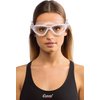 Cressi Planet Crystal Silicone Swim Goggles, Clear/White/Pink (DE202640)