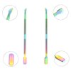 XINMEIWEN 8Pieces Cuticle Trimmer Cuticle Nipper Cuticle Remover Cuticle Cutter with Cuticle Pusher Stainless Steel Cuticle Cutter Clipper Nail Tools for Fingernails and Toenails (Rainbow)