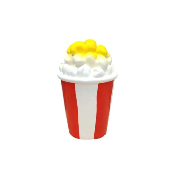 DoggyChewy Latex Popcorn Dog Toy 5.3 inch