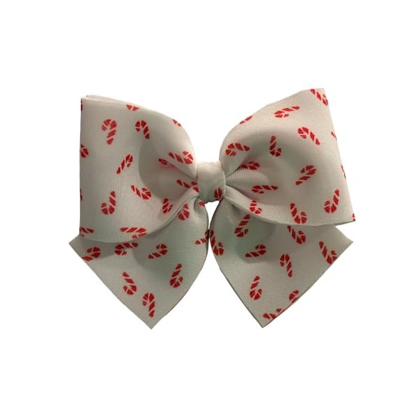 Candy Cane Hair Bow, Bow, Winter Hair Bow, Christmas, Holiday, Neoprene