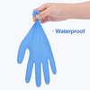 Schneider Blue Vinyl Synthetic Exam Gloves, Small, Box of 50, 4-mil, Powder-Free, Latex-Free, Non-Sterile, Disposable Gloves
