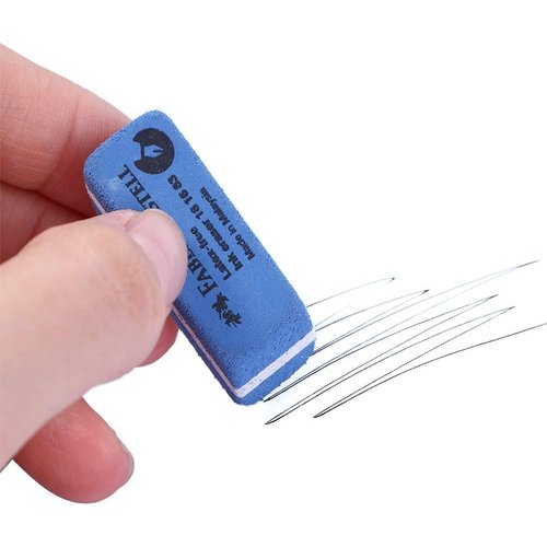 2pcs Sand Eraser,Double Head Sand Easy to Clear Colored Pencils, Ballpoint Pens and Ink Marks, Pencil & Ink Pen Rubber School Stationery Office Correction Supplies