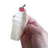 Ice Cream Claw Clip,Acetate Hair Clips,Big Hair Clips for Women,White