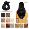 MY-LADY 10 inch Double Weft 100% Remy Human Hair Clip in Extensions Grade 7A Quality Full Head Thick Short Soft Silky Straight 8pcs 18clips for Women Beauty 110g #2 Dark Brown