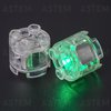 ASTEM Green Light-Up-Bricks Accessories Kits, 2x2 Classic Transparent LED Light Brick Pack, 6PCS Parts Building-Blocks Set Toys