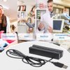 Posunitech Mini Msr100 Swipe Magnetic Credit Card Reader 3 Tracks Hi/Lo Data Collector, USB Msr Stripe Card Reader for Point of Sale (POS), Access Control, ID Verify