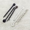 50 Pcs Black Hair Bobby Pins Hair Clips with Blank Round Tray Hair Pins Hairpin Cabochons Bases Hair Styling Pins for DIY Crafts