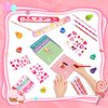 Valentines Day Gifts for Kids, 24 Packs Bulk Stationery Gift for School 192 Pcs Include Cards Pencil Cup Slap Bracelet Eraser Cup Stampers Valentine's Day Classroom Exchange Gifts Party Favors Toys