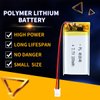 AKZYTUE 3.7V 402040 280mAh Lipo Battery Rechargeable Lithium Polymer ion Battery Pack with PH2.0mm JST Connector
