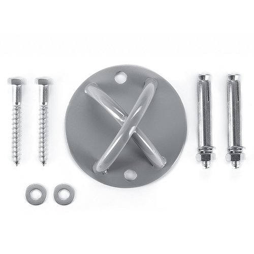 Faswin Wall Mount Bracket for Suspension Straps, Ceiling Anchor X Mount for Rings, Body Weight Strength Training Systems, Yoga Swings & Boxing Equipment