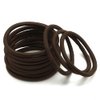 Dofash 30Pcs Brown Hair Ties Hair Elastics Hair Rubber Bands No Damage Metal Free Hair Bands Ouchless Hair Ties for Women Girls Thick Hair(Brown)