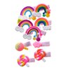 56PCS Toddler Girls Hair Accessories, Baby Hair Clips, Hair Pin, Barrettes for Girls,Kids Hair Clips for Styling, Rainbow Flower Candy Fruits Butterfly Set Cute Hair Clips for Girls