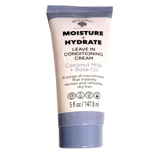 Bolero Moisture & Hydrate Leave in Conditioning Cream - Coconut Milk + Rose Oil 5fl oz/147,8ml