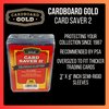 Cardboard Gold Card Saver 2 - Premium Semi-Rigid Trading Card Holder for Sports, Baseball, and PSA Dealers - 3x4 Inch Clear Card Sleeves with 1/2 Inch Lip - Trusted Protection for 31 Years