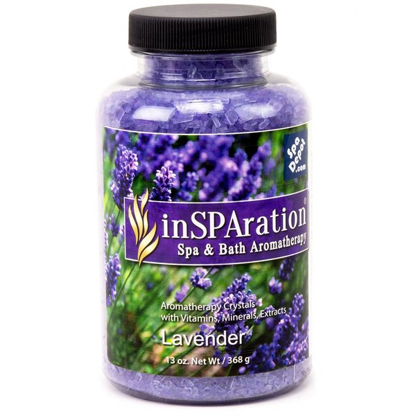 inSPAration Lavender Aromatherapy Crystals for Spa, Hot Tub & Bath 13 oz.