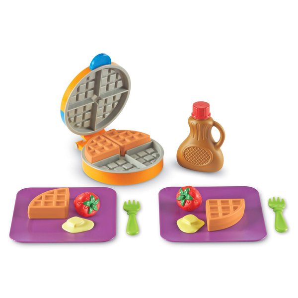 Learning Resources New Sprouts Waffle Time, Pretend Play Food Set, 14 Piece Set, Ages 18 mos+