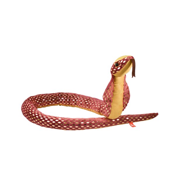 Wild Republic Foilkins Cobra, Stuffed Animal, 54 Inches, Plush Toy, Fill is Spun Recycled Water Bottles