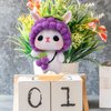 ABOOFAN 6 Set Single Metal Needle Holder Needle Felting Doll Display Holders Stand Wooden Base for Felting Animal Dolls Crochet Dolls Action Figures Doll