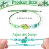 KELENO 12 Pcs Kids Bracelet for Girls Toddler Jewelry Dinosaur Party Favors Supplies Friendship Bracelets Adjustable Pretend Play Boy Princess Dino Goodie Bag Classroom Reward