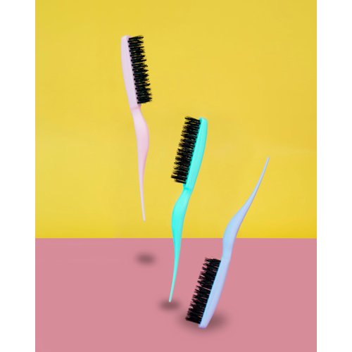Cricket Amped Up Rubberized Teasing Hair Brush for Volume, Backcombing, Lifting, Styling, And Sectioning Hair, But First, Serotonin, Lavender