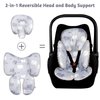 TANOFAR Infant Car Seat Head Support, Soft Baby Carseat Head & Body Support, Elephant Baby Car Seat Insert Cushion for Newborn Boys