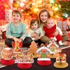 9Pcs Christmas Gingerbread Man Honeycomb Centerpieces Table Decorations Gingerbread House Christmas Table Toppers 3D Double Side Party Decorations for Xmas Winter Home Office House Party Supplies