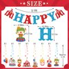 Carnival Birthday Party Decorations, Circus Theme Party Decorations, Carnival Birthday Banner, Carnival Hanging Swirls, Circus Decorations, Carnival Birthday Party Supplies