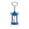 True Soar Winged Corkscrew Wine Opener - Self Centering Worm, Stainless Steel, Manual Wine Bottle Opener, Blue