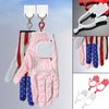 MUXSAM Golf Gloves Stretcher Holder Keeper Hanger Gloves Support Frame Golf Gloves Holder Rack Dryer Shaper Tool Accessories for Golfer Gloves Maintenance(1 Pair 2Pcs White)