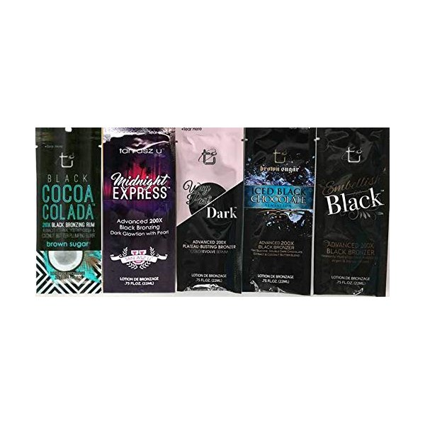 Lot of Five Tanning Lotion Sample Packets by Tan Incorporated