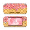 ZOOMHITSKINS Switch Lite Accessories, Compatible for Switch Lite Skin, Waffle Cookie Sweet Food Cute Donut Pink Yellow, 3M Vinyl, Durable & Fit, Easy to Install, Made in The USA