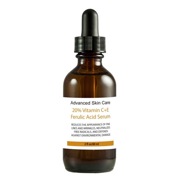 20% Vitamin C+e Ferulic Acid & Hyaluronic Acid Serum, Brighter Skin Anti Aging & Sun Damage Wrinkle 2oz(Compare to Obagi C)