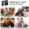 Gifts for Men, Beard Kit w/Handmade Beard Oil &Blam, Handmade Beard Brush &Comb, Anniversary &Birthday Gifts, Unique Gifts for Him Husband Boyfriend, Beard Care Kit for Daddy, Gifts for Men Dad