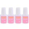 YIMART 10g Fast Drying Strong Adhesive Glue for False Nail Tip Manicure Decoration Nail Glue with Brush (4pcs)
