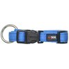 Dogline 5/8 x 11 to 17" Comfort Microfiber Soft Padded Pet Puppy Dog Collar, Small/Medium, Blue