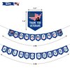 Levfla Veterans Day Party Banner USA Patriotic Party Decorations Memorial Day 4th of July Gathering Supplies American Flag Party Favors