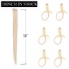 Clip in Highlight Hair extensions 10A Human Hair Clips on Hair Pieces Straight Clips on High Light Hair Extensions for Women Girls