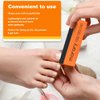 Morary 12-Pack Nail Buffer for Natural Nails 100/180/240 Grit 3 Sided (Orange Black)