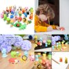 URSKYTOUS 46Pcs Animal Erasers Bulk Pencil Erasers Kids Puzzle Erasers Desk Pet Mini Eraser Toys Eraser Prizes for Party Favors, Classroom Prizes, Carnival Gifts Easter Egg Filler and School Supplies