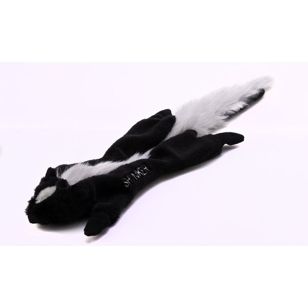 Copa Judaica Chewish Treat Skunk Schtinker Squeaker Plush Dog Toy, 24 by 7-Inch, Multicolor