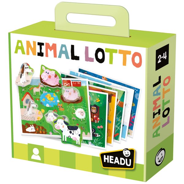 Headu Animal Lotto MU22847 Educational Toy for Kids, Boys, and Girls Ages 2 to 4 Years Old