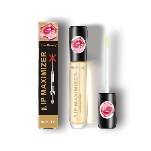 Generic Plumping Lip Gloss with Hydrating Formula, Lip Maximizer Effect, Long Lasting Moisturization, 5ml, clear