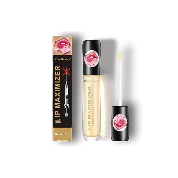 Generic Plumping Lip Gloss with Hydrating Formula, Lip Maximizer Effect, Long Lasting Moisturization, 5ml, clear
