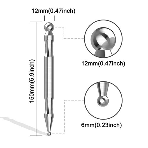 Acupuncture Pen, Facial Reflexology Tools Stainless Steel, Trigger Point Massager Tool, Deep Tissue Massage Tool