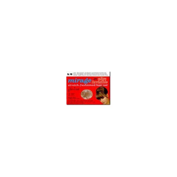 Jac-O-Net Mirage Ultra-Invisible Hair Net, Light,2 Net Per Pack [Pack of 12]