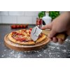 Boska Stainless Steel Pizza Cutter - Oslo Multifunctional Pizza Wheel Cutter - Handheld Food Slicer - Silver Non-Stick Roller - For Kitchen Cooking